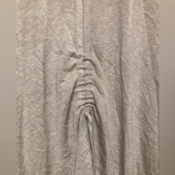 Garnet Hill Cream Soft Knit Ruched Wrap Cardigan Open Sweater Medium - Picture 6 of 9